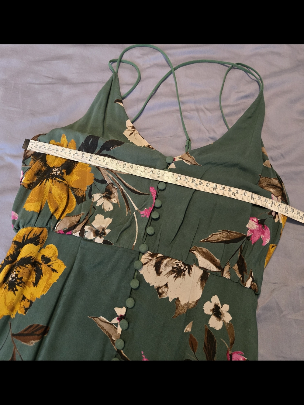 Urban Outfitters Lady Lava Green Floral Covered Button-Down Midi
Dress Size 0 - Picture 13 of 14